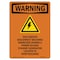 Signmission Safety Sign, OSHA WARNING, 7" Height, This Service Disconnect, Portrait OS-WS-D-57-V-13567 - alternate 1